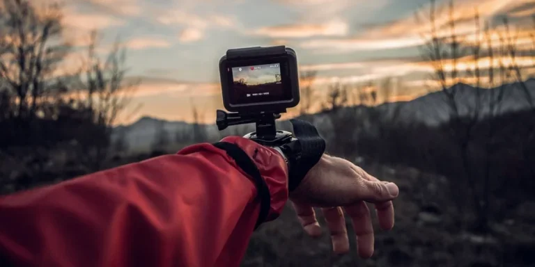 a gopro around a person’s wrist
