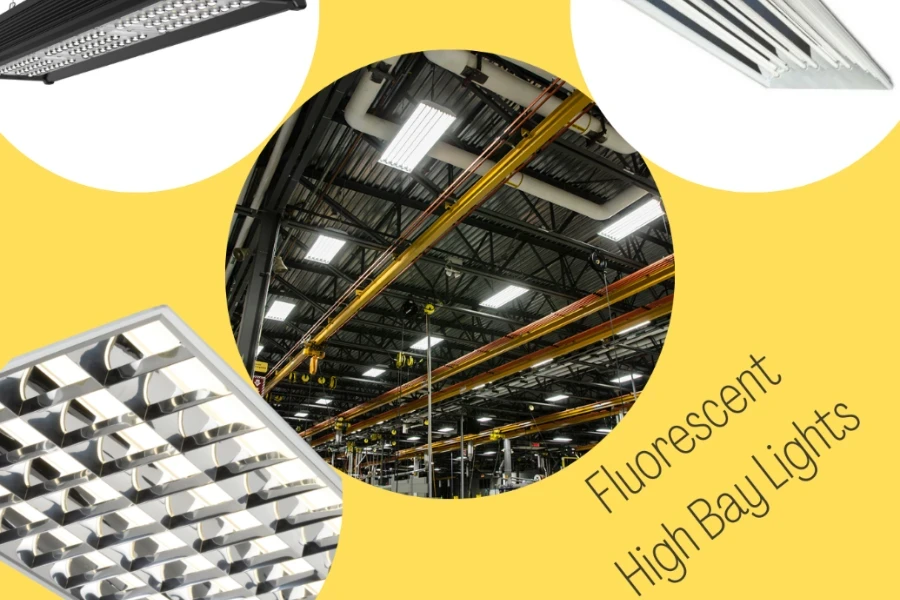 Fluorescent high bay lights