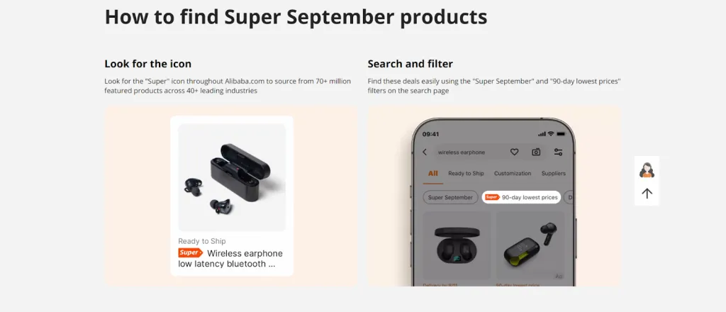 how to find super september products
