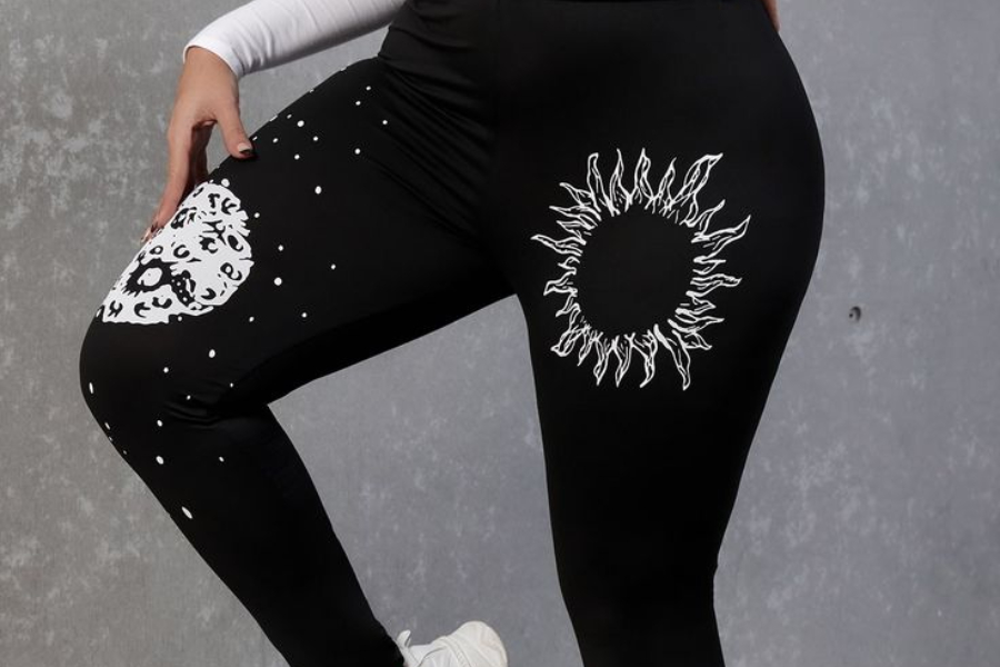 new VOCAL EMBELLISHED LEGGINGS sexy slimming BLACK SM-3X pants crystals  skinny | eBay