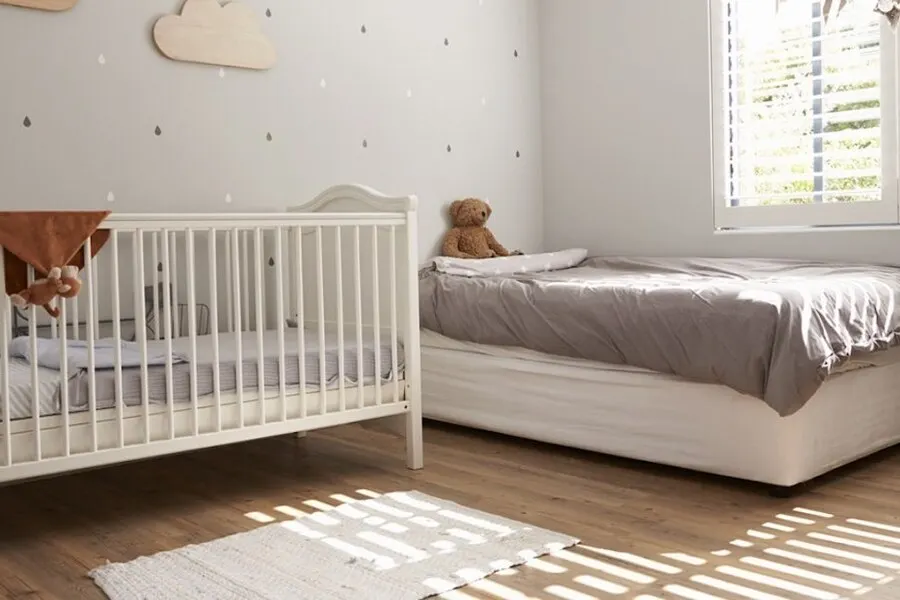 Older children’s bed and a toddler bed