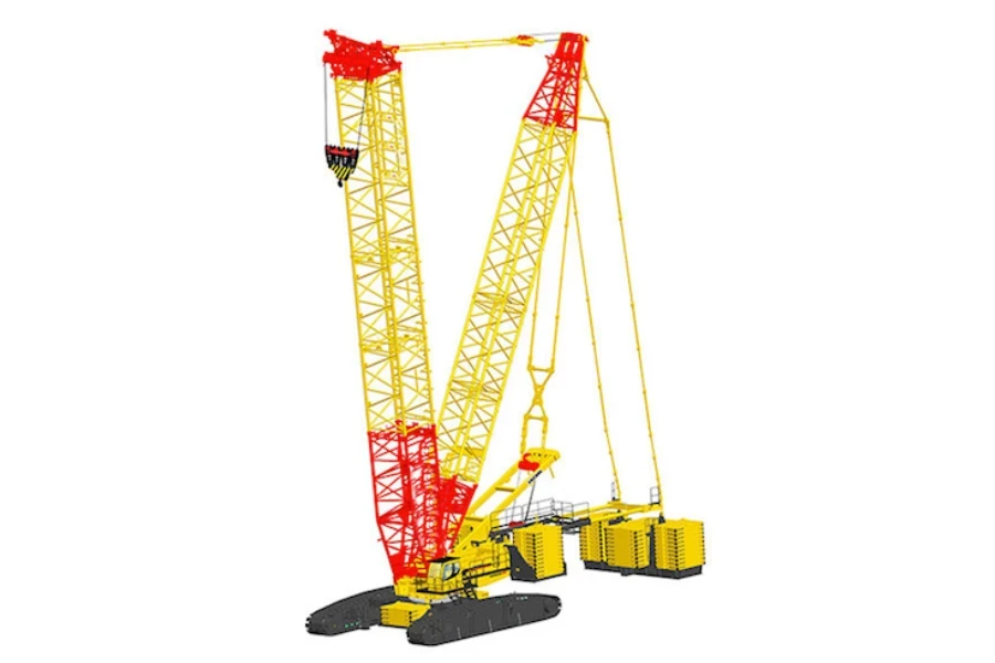 la grue sur chenilles xgc12000 a une capacité de 800 tonnes