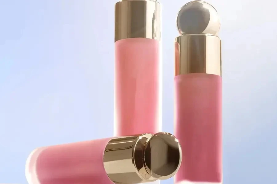 Three tubes of liquid blush