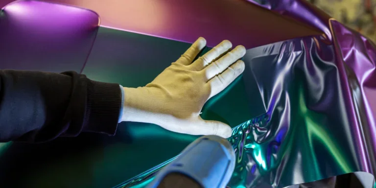 Wrapping a color shifting wrap design