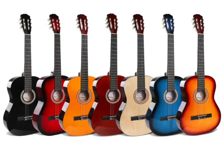 39-inch wooden classical guitars