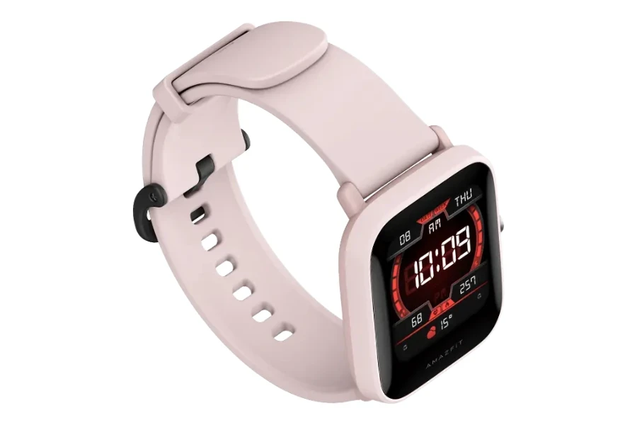 amazfit bip u wearable on a white background