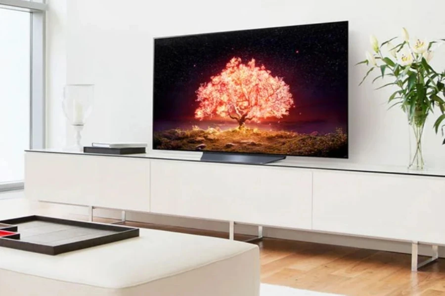 an oled tv with amazing visuals