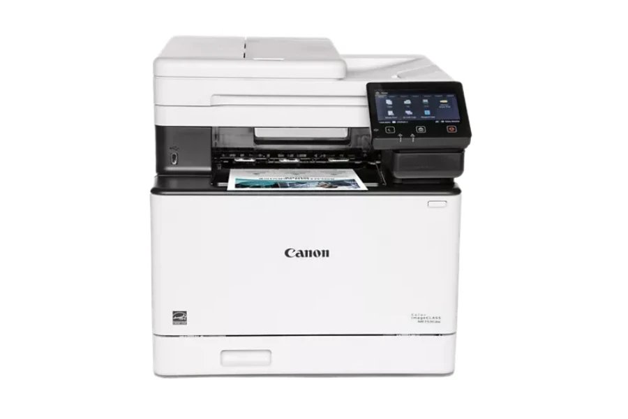 canon imageclass mf753cdw su sfondo bianco