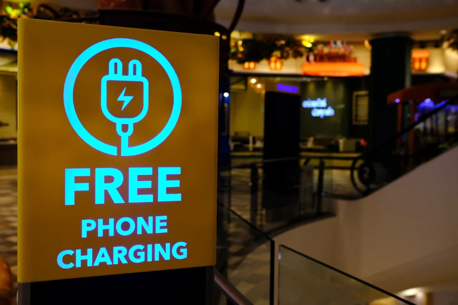 free phone charging station