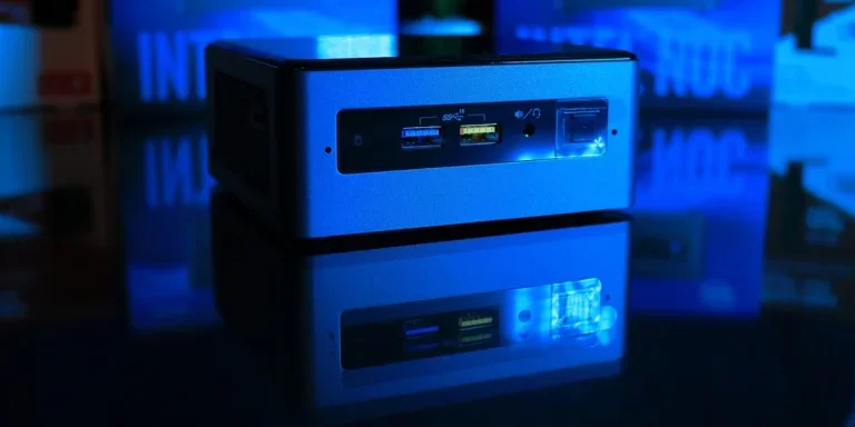 мини-ПК со стильным синим фильтром