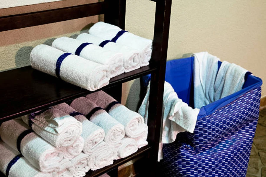 multi-level towel stand