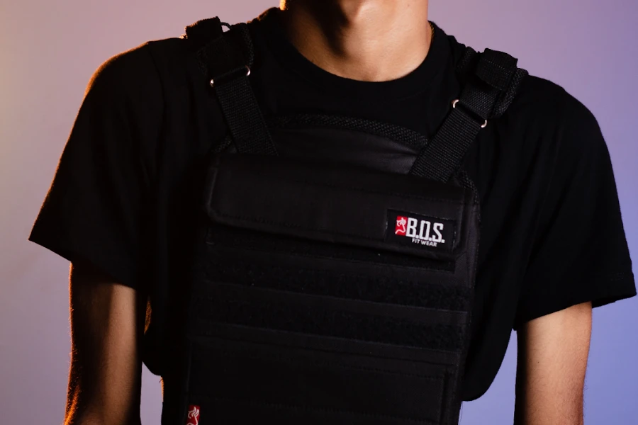 Person rocking a black tactical vest