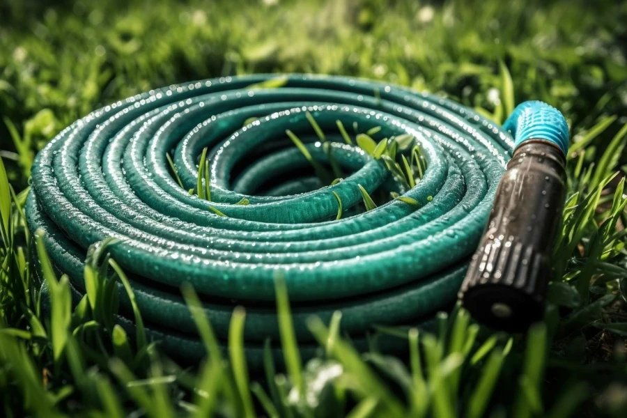 A soaker hose irrigation system