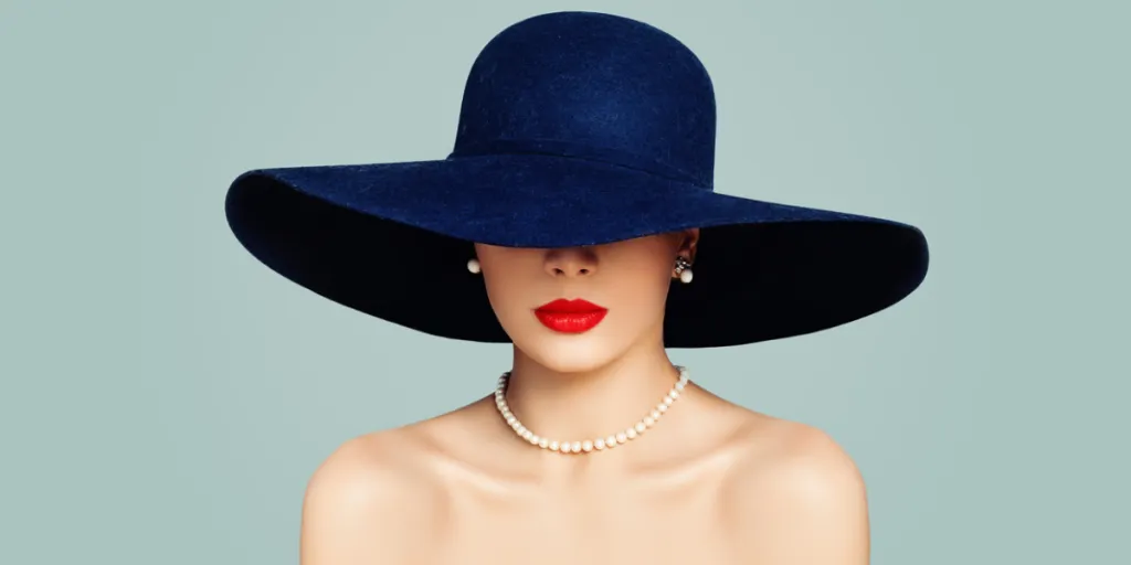 elegant woman in classic hat