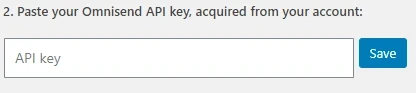 أدخل مفتاح API