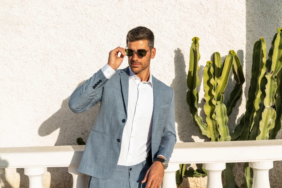 handsome man in casual blazer