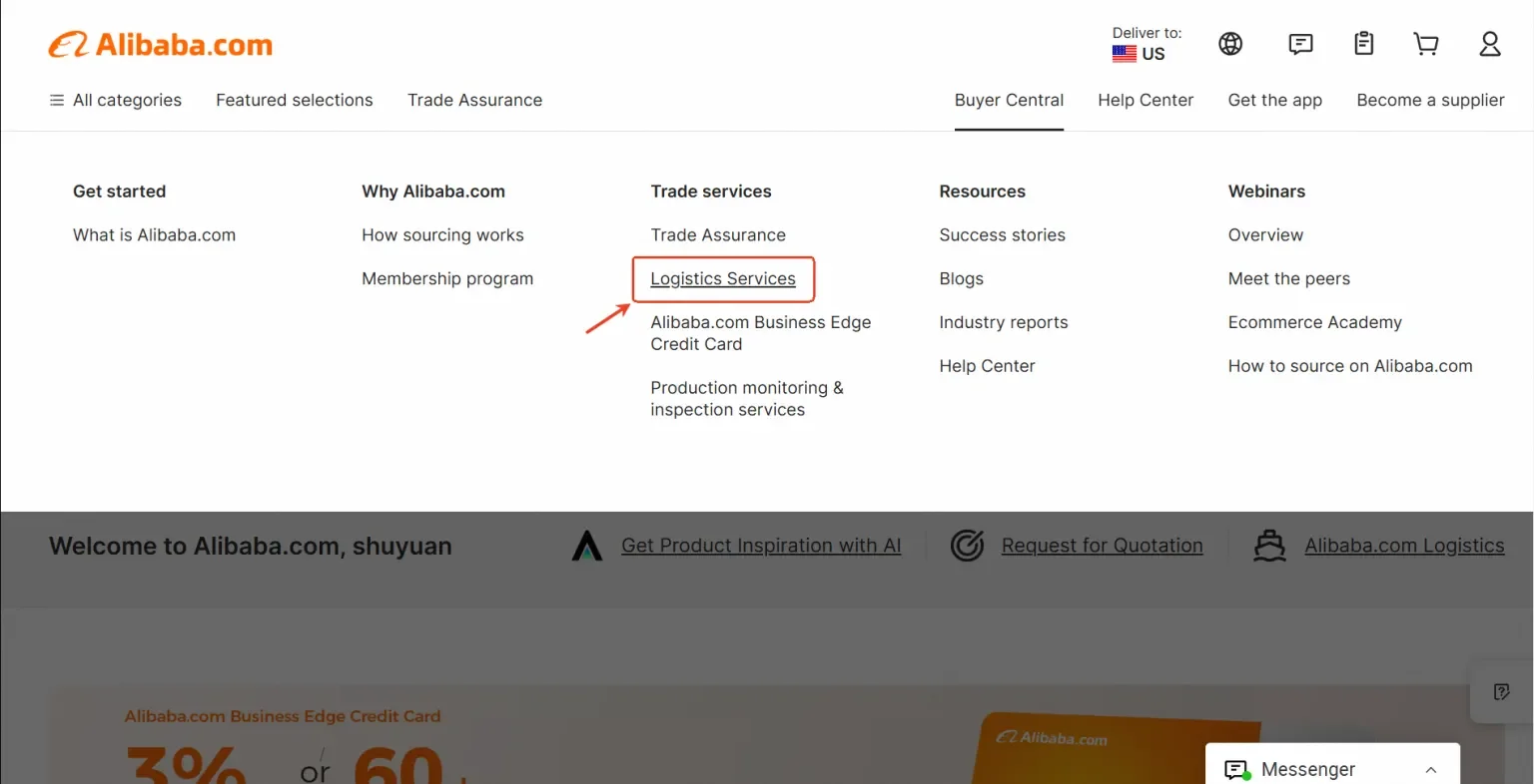 how to get free shipping on alibaba on first order