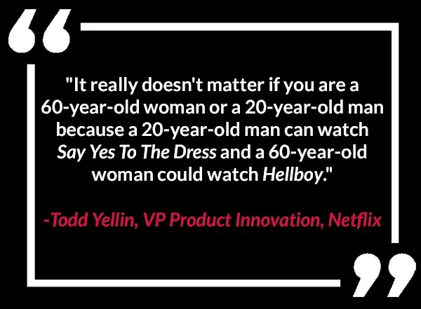 citazione di vp product Innovation su Netflix