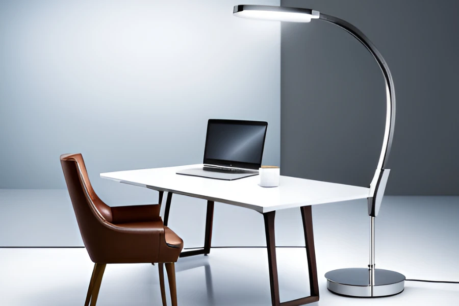sleek modern lamp with adjustable arm for focused lighting