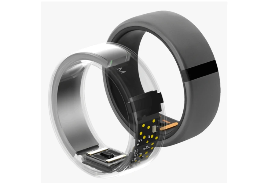 The insides of a smart ring