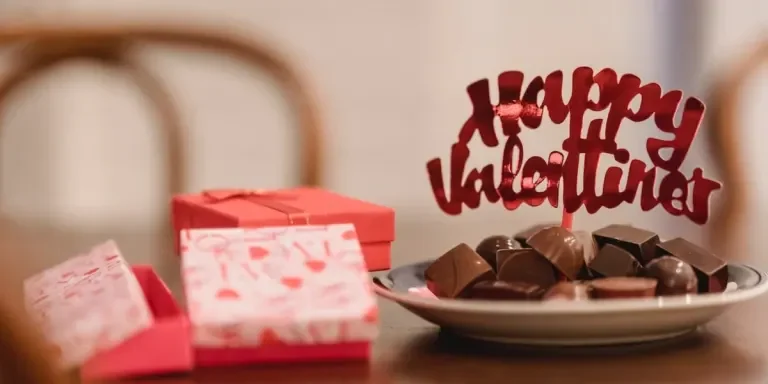 valentine's day chocolates and gift boxes