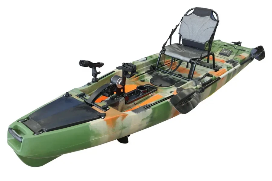 Canoa de travesía con pedal de hélice única de 10.5 pies
