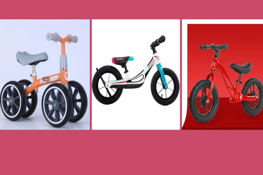 3 different types of strider balance bikes