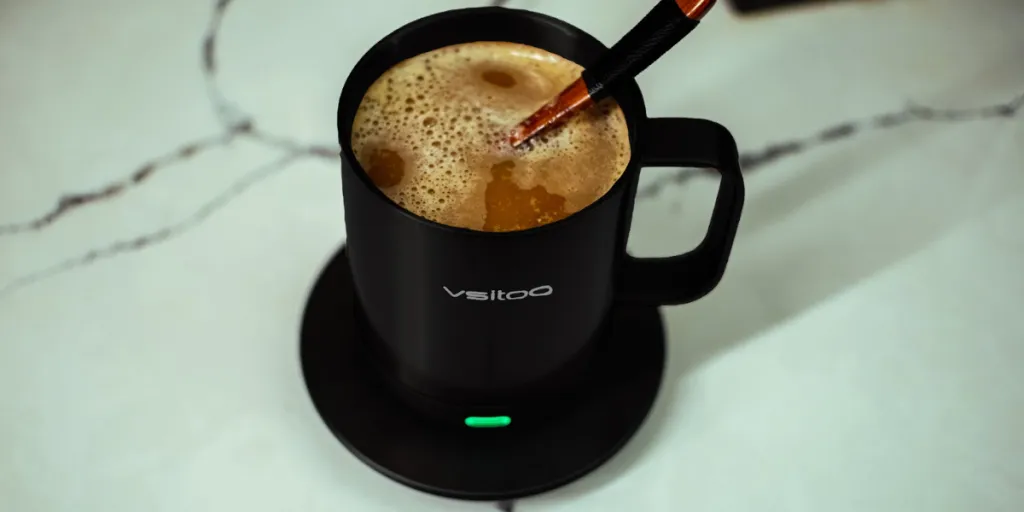 a black coffee mug