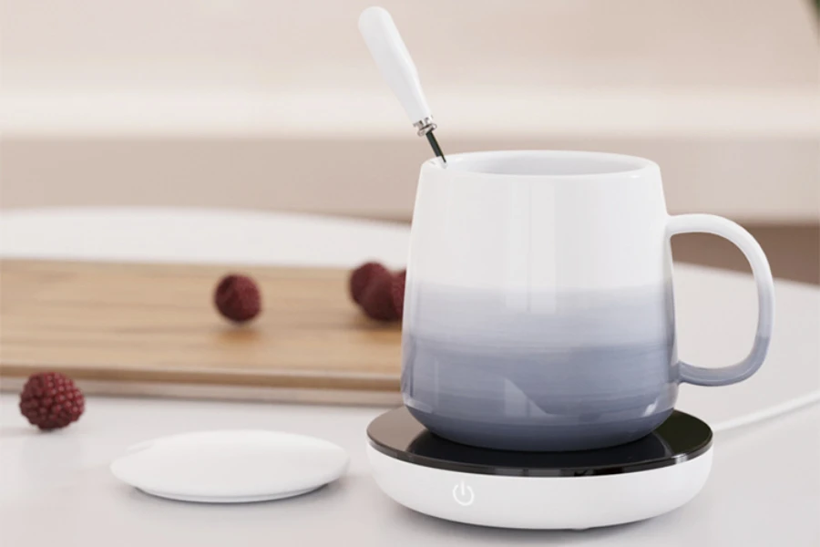 a ceramic smart coffee mug