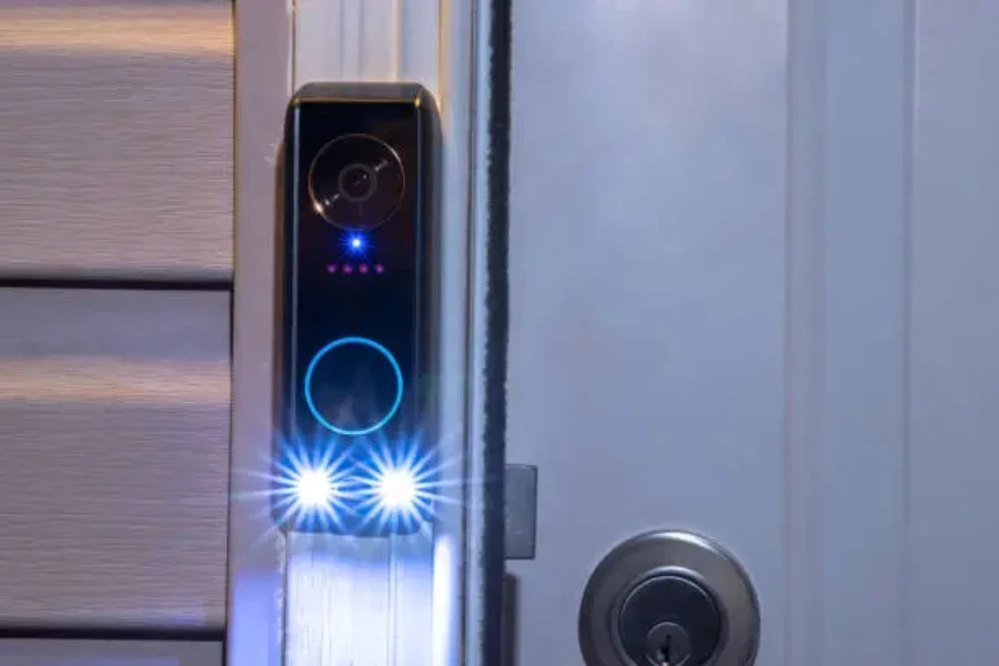 A smart doorbell with night vision