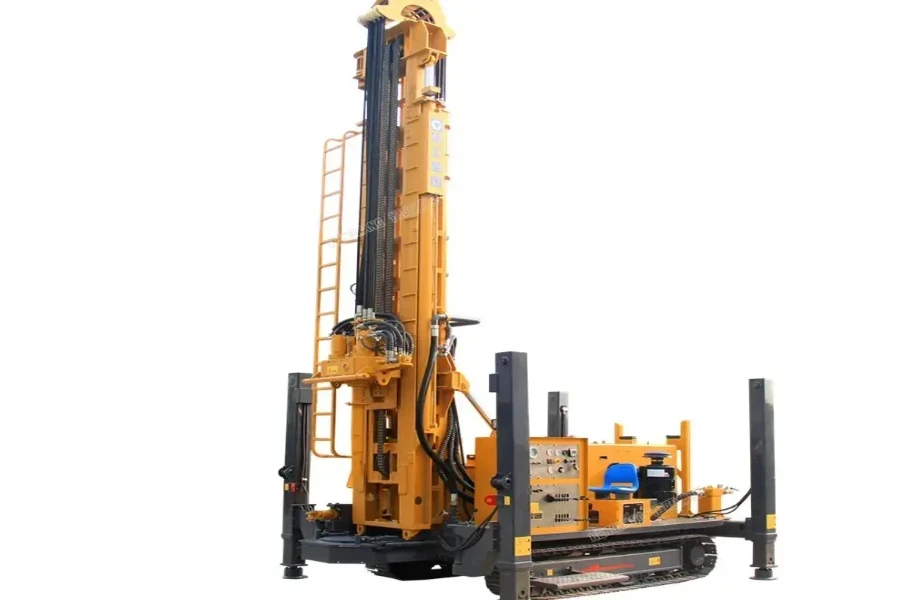 Anti-tilt small turning diameter well drilling rig