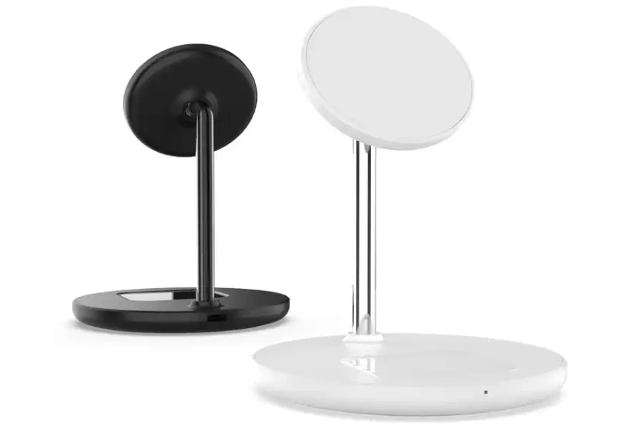 Black and white 2-in-1 charging stands