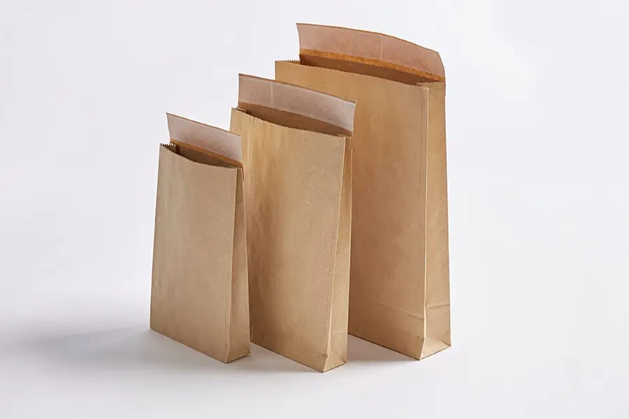 Bolsas de correo de papel marrón