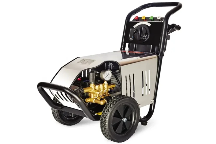 Commercial electric pressure washer for cleaning and disinfection