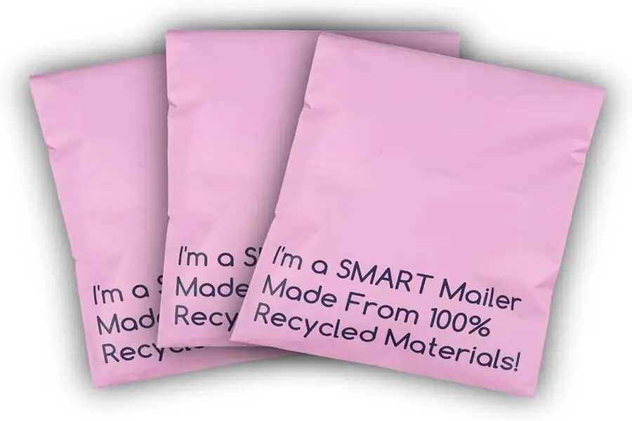 Eco-friendly pink SMART mailing bags