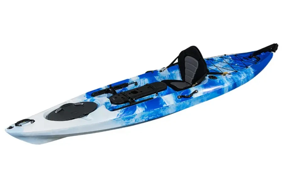 Eco-friendly plastic racing canoe