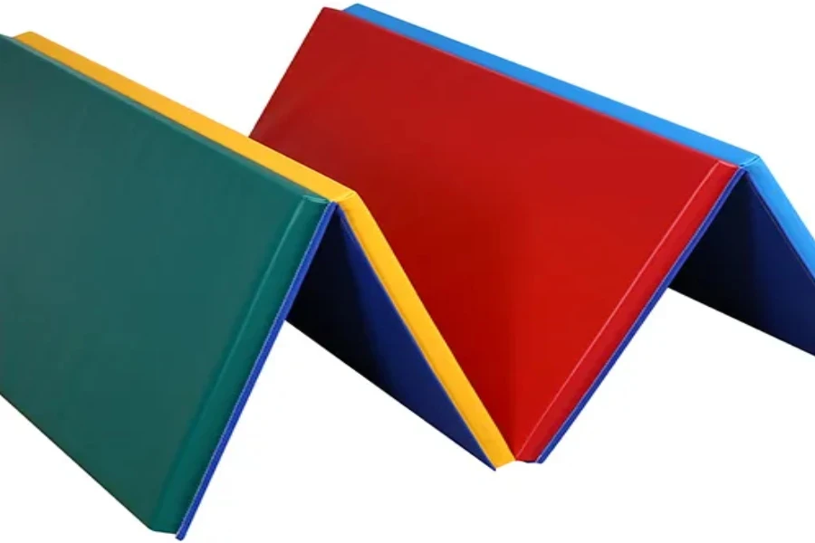 folding floor mat for gymnastic floor exercise