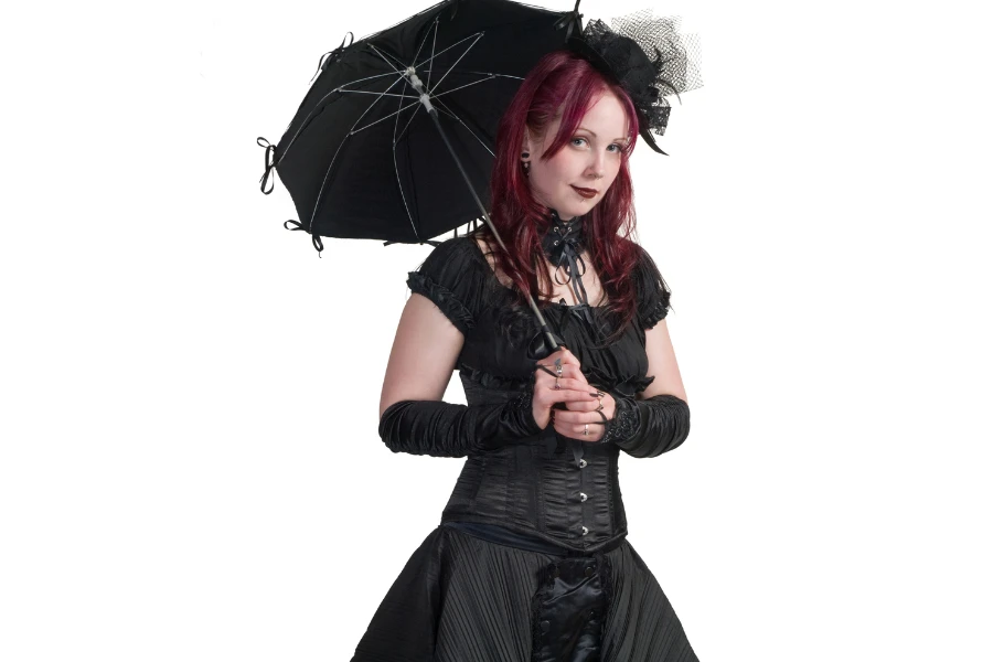 girl in Victorian Gothic dress