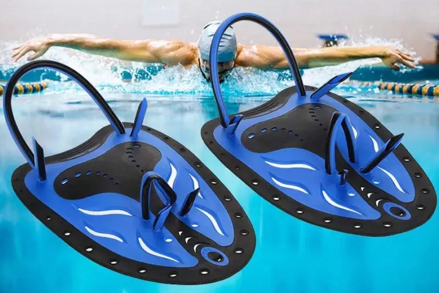 Hand paddles for swim training
