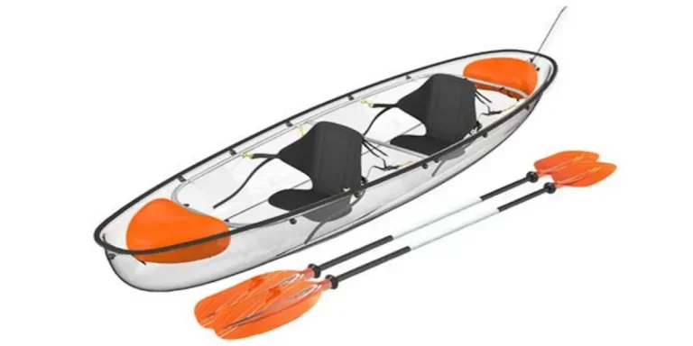 High-quality transparent canoe for two people