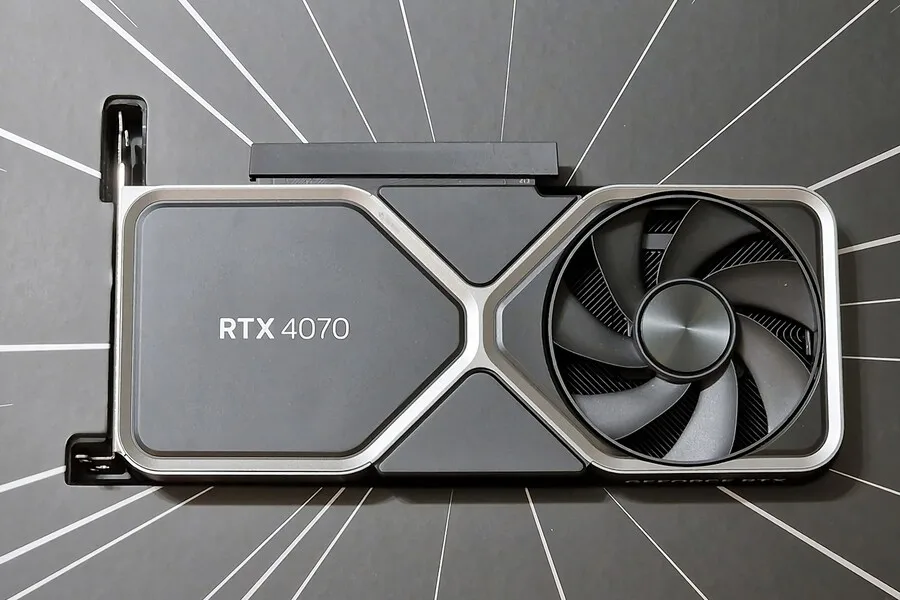 Nvidia GeForce RTX4070 founder edition graphic card