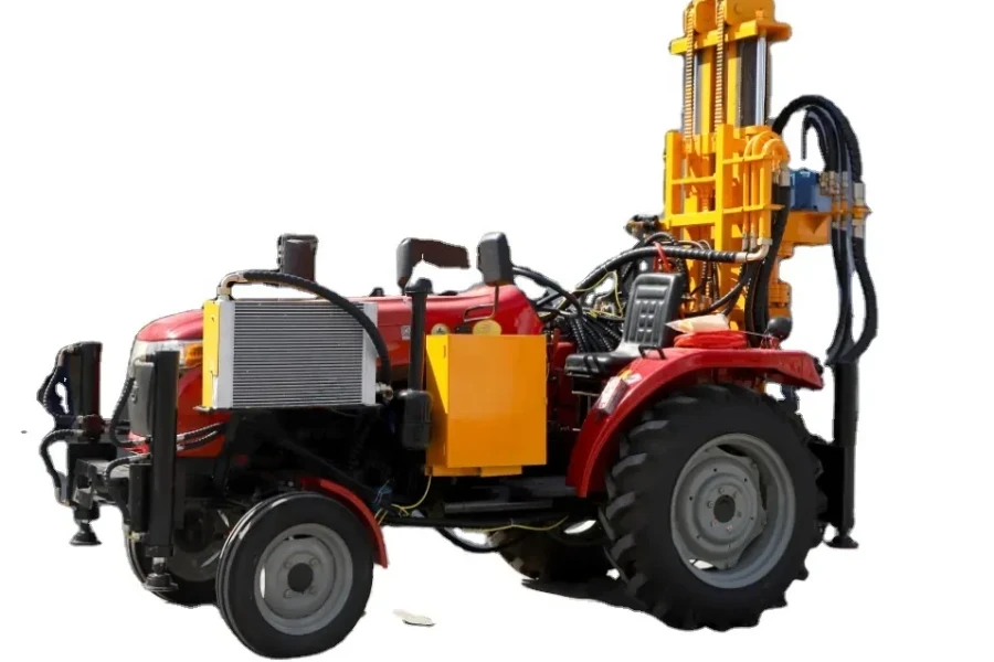 Portable water well drilling machine