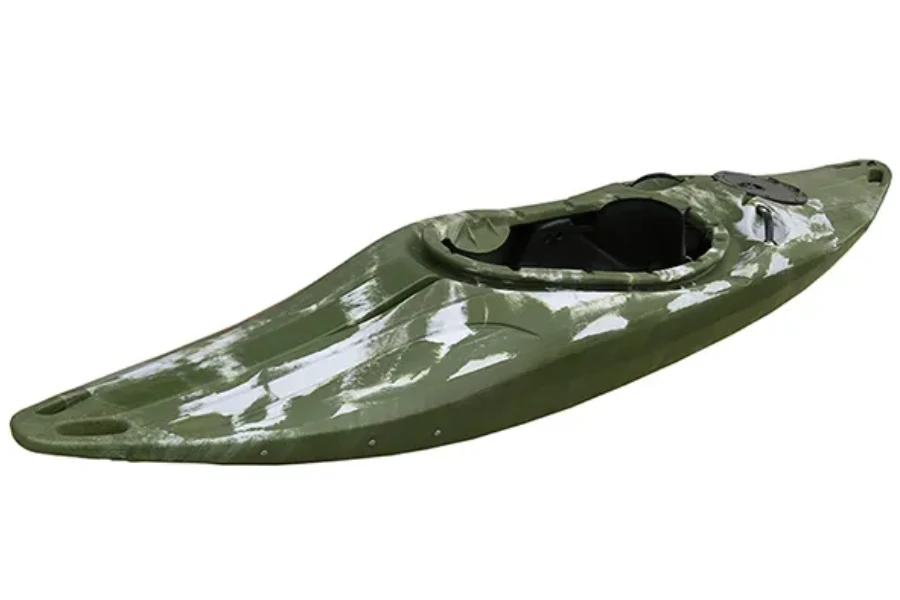 Professional creaking style whitewater canoe