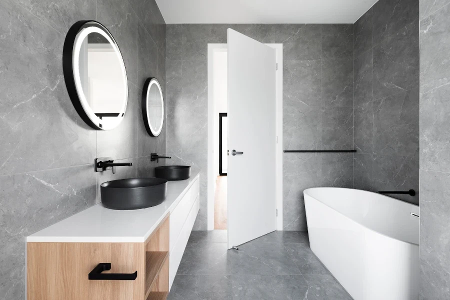 Una de las tendencias más populares en decoración de baños: los accesorios  en color negro. – Blog Muebles Para Baño