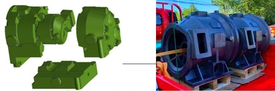 screw compressor housing