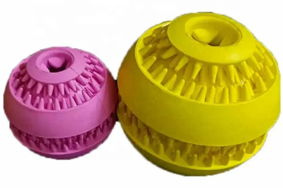 Soft rubber pet chew toys