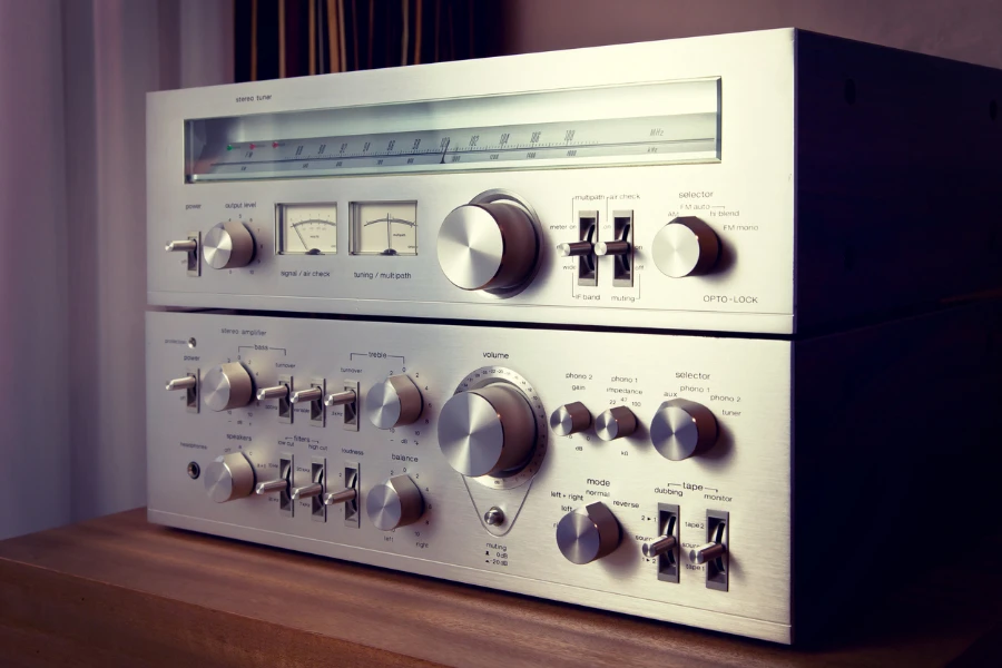 vintage stereo amplifier
