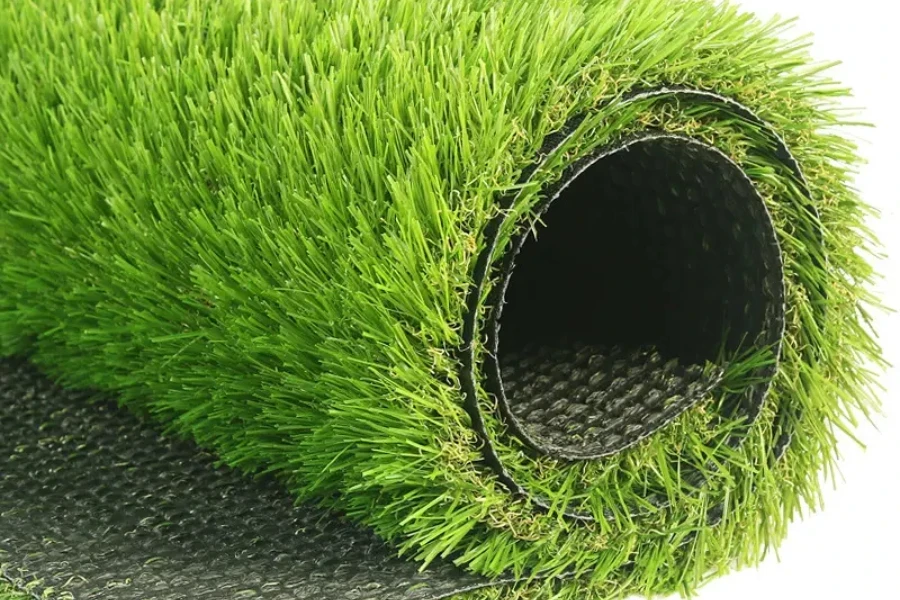 Wall decoration long artificial grass