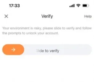 Accessing the verification page to validate the account