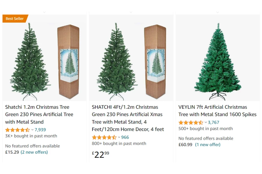 Christmas tree best-sellers